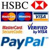 We accept Major credit and debit cards and PayPal
